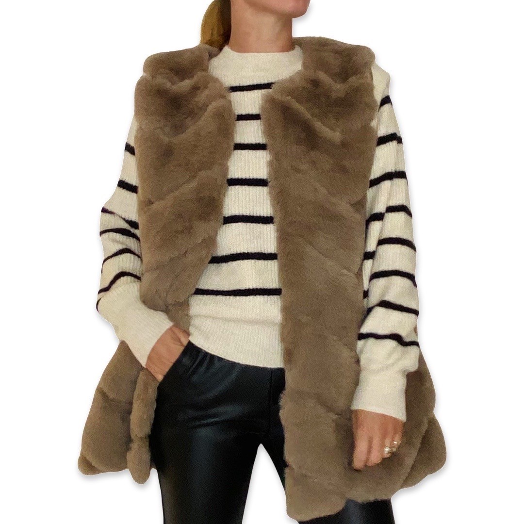 AELIN bodywarmer Taupe AELIN bodywarmer Taupe