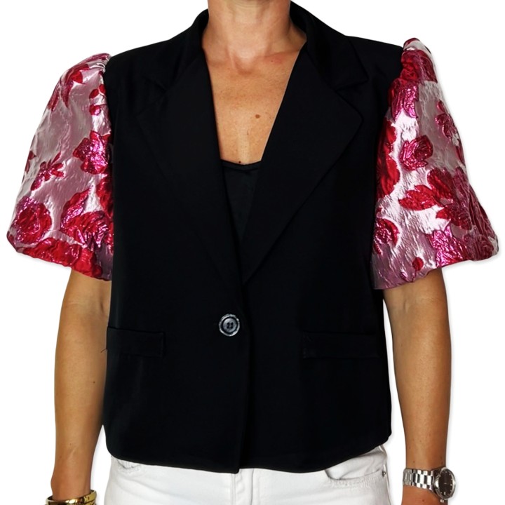 AIMEE blazer Black Flower