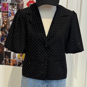 AIMEE blazer short sleeve Black