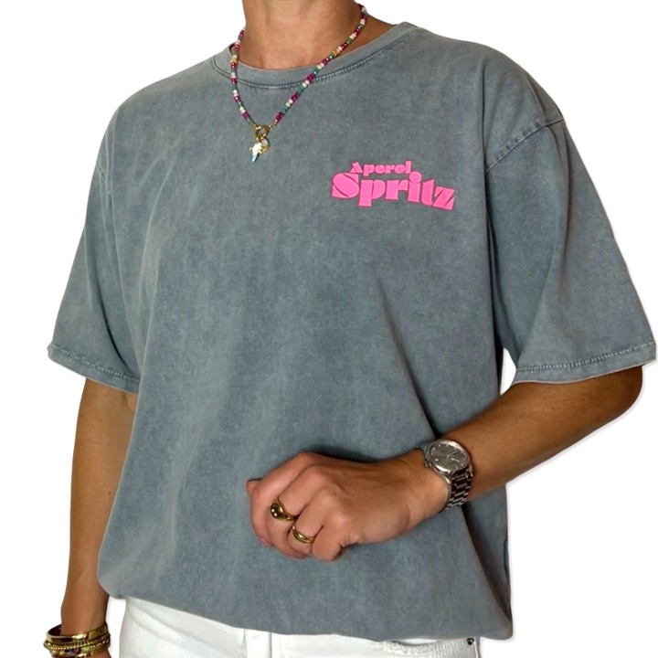 APEROL tshirt Grey back