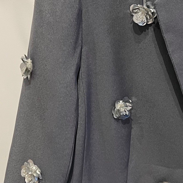 AURELIE blazer Grey close up