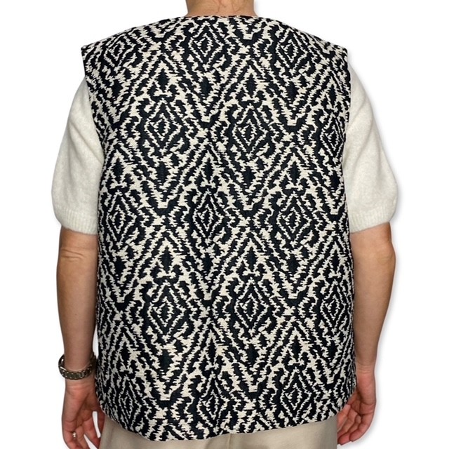 AYZA gilet Blue back