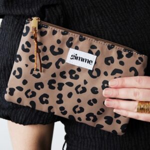 BAUME make up bag Flat Leopard