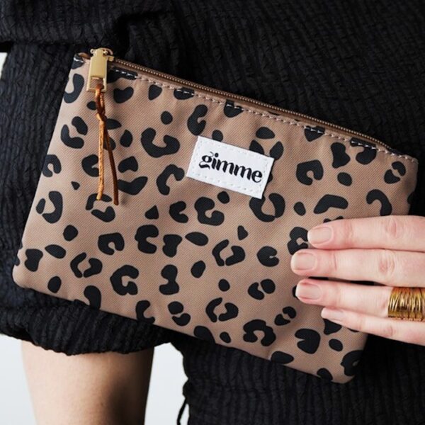 BAUME make up bag Flat Leopard