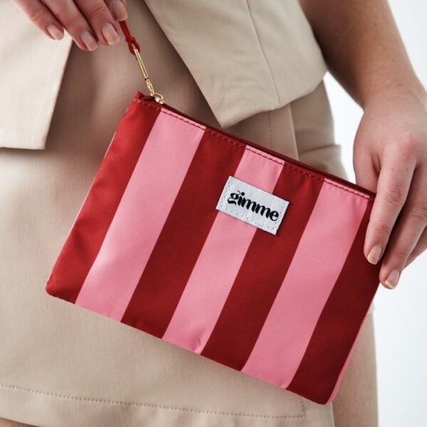 BAUME make up bag Flat Stripe