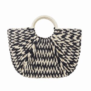 BELIZE staw bag Black