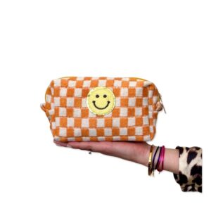 BIBI make up bag check Orange