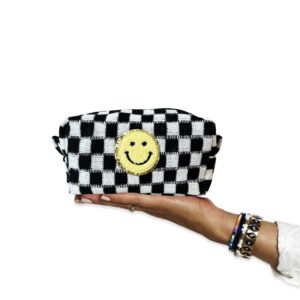 BIBI make up pouch check Black