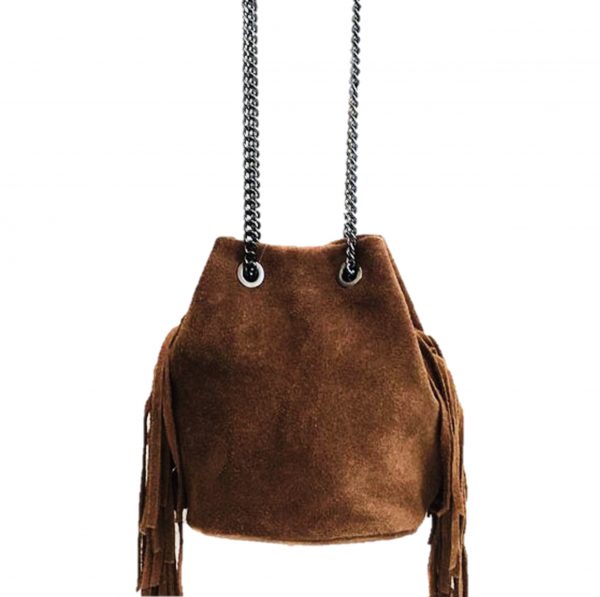 BIBICHE bucket bag Cognac