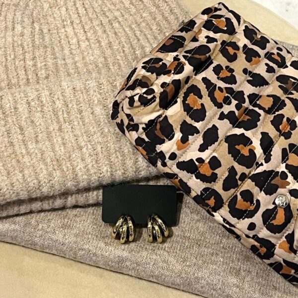 BIJOU make up bag Leopard Beige 2