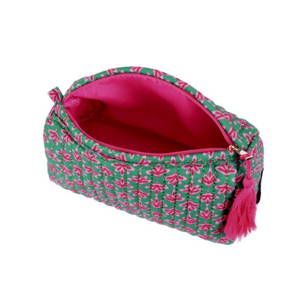 BONNIE make up bag Green inside