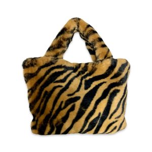 BOWY fur bag Zebra