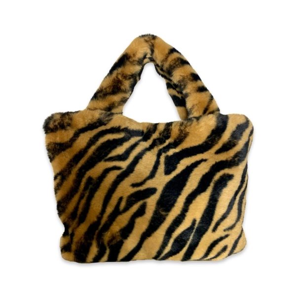 BOWY fur bag Zebra
