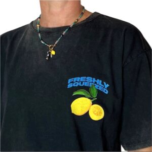 CASEY tee Lemon Dark Grey