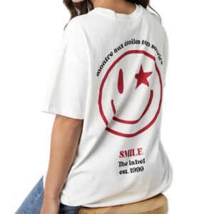 CASS tee White Smiley