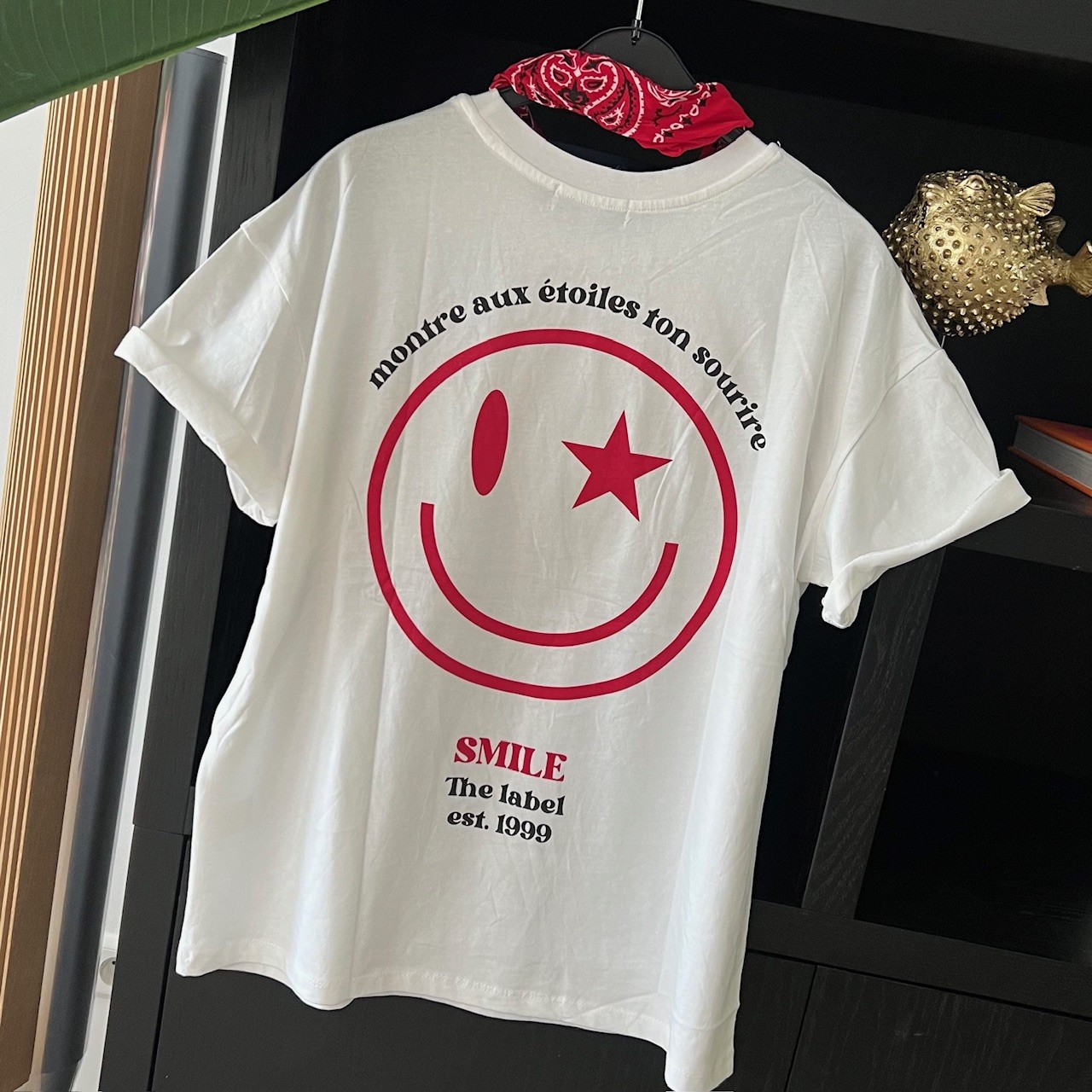 CASS tee White Smiley 3 CASS tee White Smiley