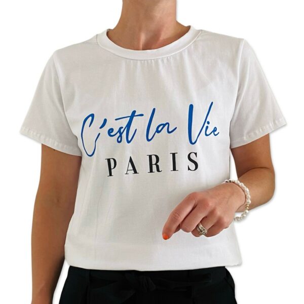 CELESTE tee Blue model 2