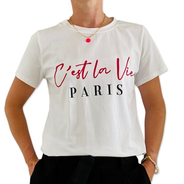 CELESTE tee Pink model 2