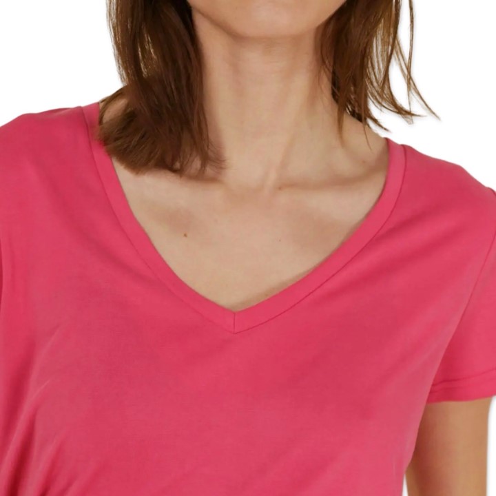 CERISE tee Fuschsia close up CERISE tee Fuchsia