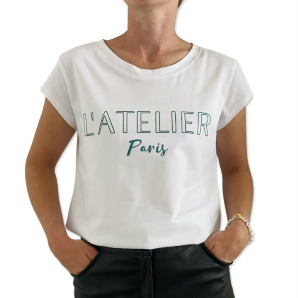 CHARLIZE tee White front