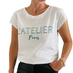 CHARLIZE tee White model