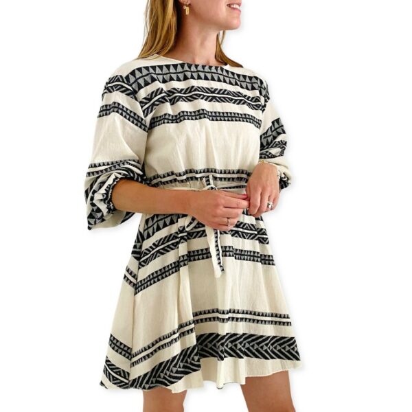 ELIN dress Black White side 2