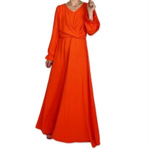 ELLIS dress Orange front ELLIS dress Orange front