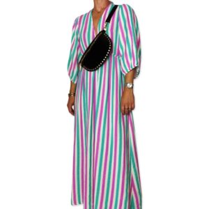 ESILA dress Green Pink