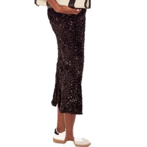 ESTEE skirt Glitter Black