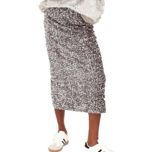 ESTEE skirt Glitter Grey