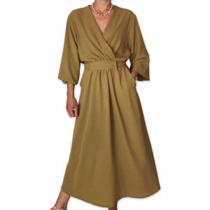 EVALIN dress Chesnut Brown