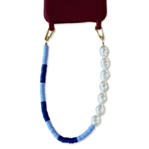 GWENETH phone cord Blue Pearl