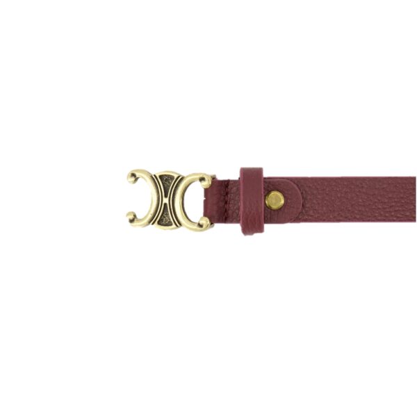 IZZIE slim belt Burgundy