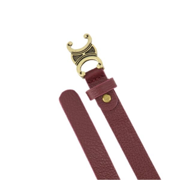 IZZIE slim belt Burgundy