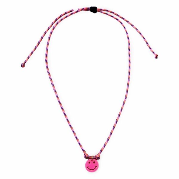 JAMIE kids necklace Pink Smiley 3