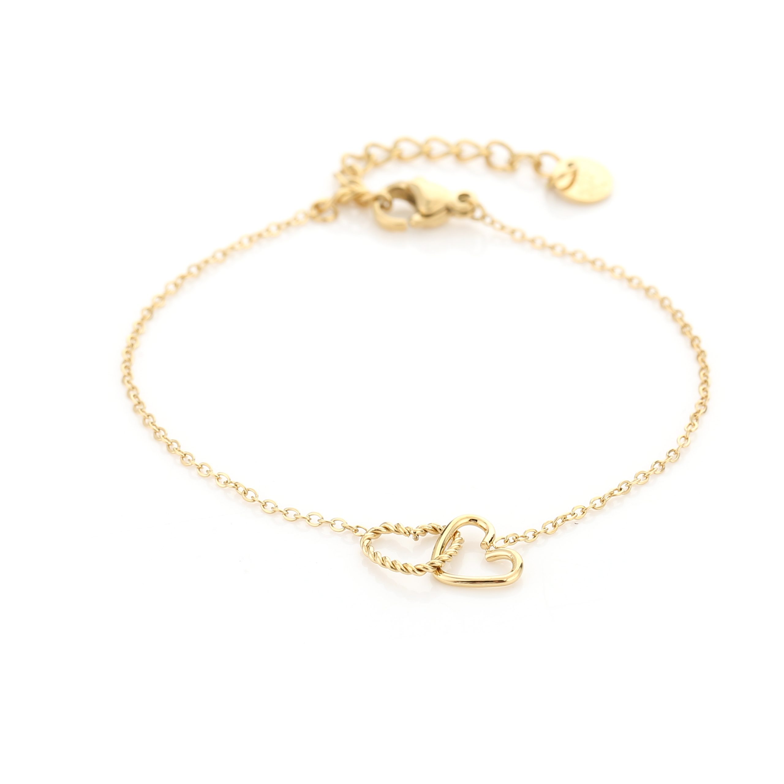 ROZE bracelet locked hearts Gold