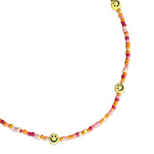 JUNE necklace Smiley Orange