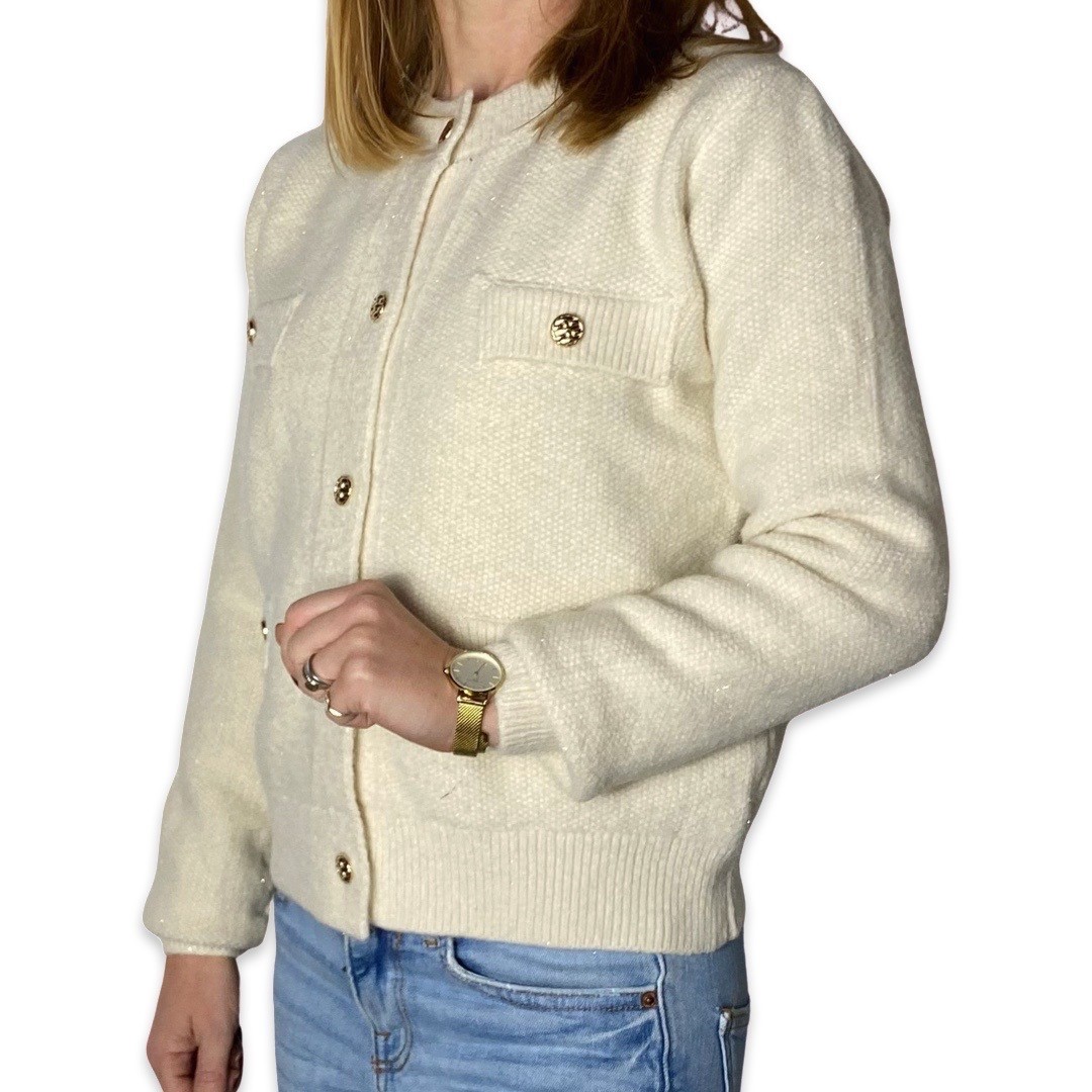 LALICIA vest Creme side LALICIA vest Creme