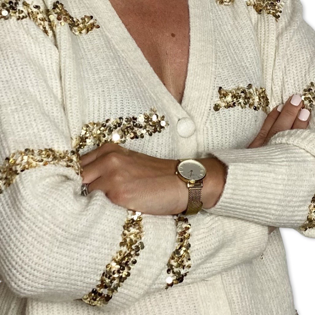 LILLY vest Creme close up LILLY vest Creme close up