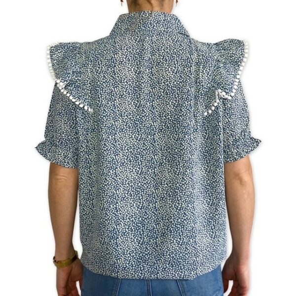 MARLY blouse Teal back