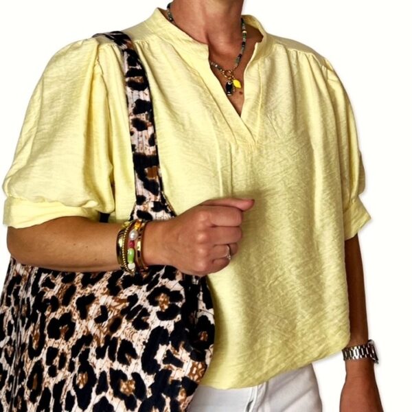 MINES blouse Yellow side