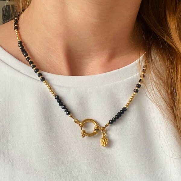 NICO necklace Black Gold