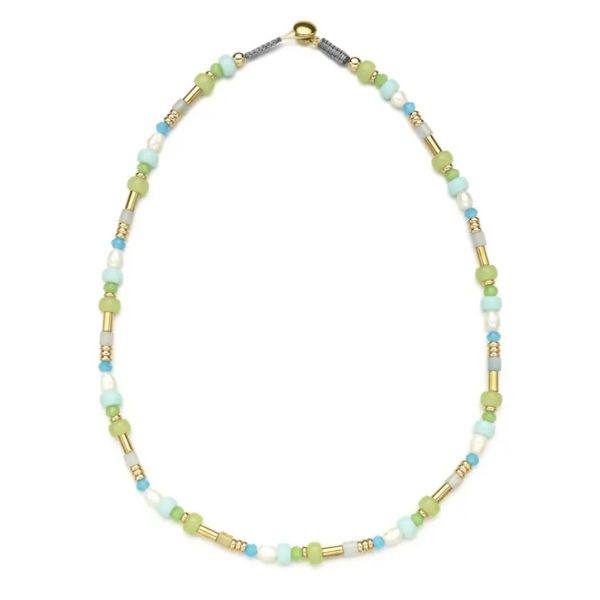 NYOMI necklace Green Blue Gold