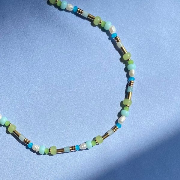 NYOMI necklace Green Blue Gold