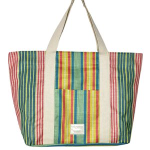 PIXIE beach bag Green Orange