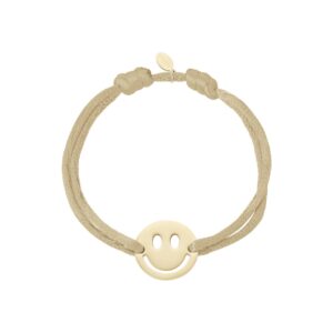 ROMEE smiley bracelet Beige 2