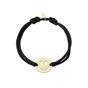 ROMEE smiley bracelet Black