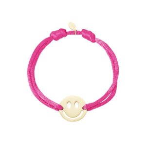 ROMEE smiley bracelet Fuchsia