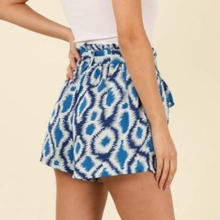 SVEA short Blue Ikat