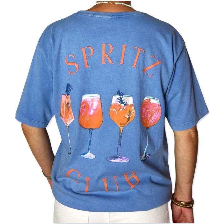SPRITZ tshirt Blue back SPRITZ tshirt Blue back
